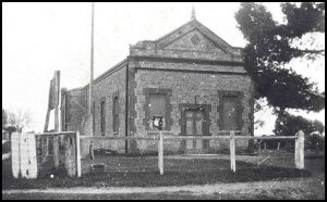The first Aldinga Institute Hall, built circa 1867.